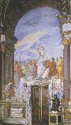 Sandro Botticelli Francesco Furini,Lorenzo the Magnificent and the Platonic Academy in the Villa of Careggi (mk36) oil painting reproduction